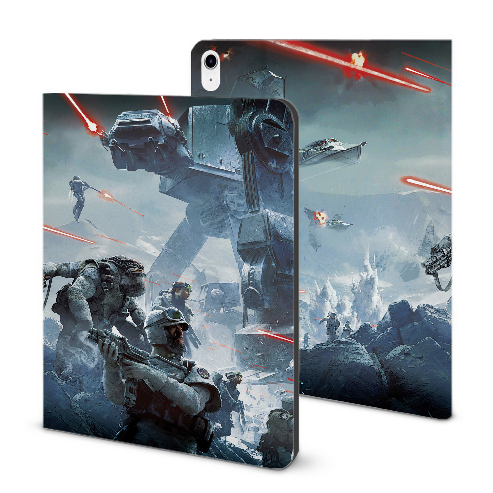 （画像用） スター・ウォーズ Star Wars IPad ケース ブック型 PUレザー TPU 耐衝撃 軽量 薄型 ペン収納なし 全面保護 IPad 各モデル対応